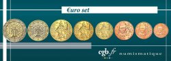 FRANCE LOT DE 8 PIÈCES EURO (1 Cent - 2 Euro ARBRE) 2019 Paris