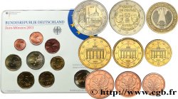 ALLEMAGNE SÉRIE Euro BRILLANT UNIVERSEL  2013 Hambourg J