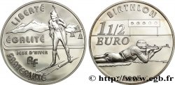FRANCIA Belle Épreuve 1 Euro 1/2 JEUX OLYMPIQUES D’HIVER - BIATHLON 2005 