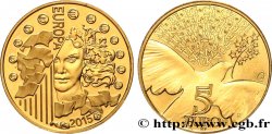 FRANCIA Belle Épreuve 5 Euro EUROPA - LA PAIX EN EUROPE 2015 Pessac