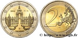 ALLEMAGNE 2 Euro SAXE - PALAIS ZWINGER 2016 Karlsruhe G