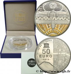 FRANCE Belle Épreuve 50 Euro UNESCO RIVES DE LA SEINE - INVALIDES ET GRAND PALAIS 2015 BE