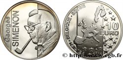 BELGIUM 10 Euro CENTENAIRE DE LA NAISSANCE DE GEORGES SIMENON 2003 Bruxelles