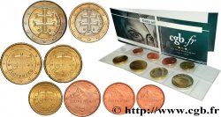 ESLOVAQUIA LOT DE 8 PIÈCES EURO (1 Cent - 2 Euro Croix double) 2019 Kremnica Kremnica