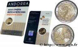 ANDORRE (PRINCIPAUTÉ) Coin-card 2 Euro XVII SOMMET IBÉRICO-AMÉRICAIN 2020 