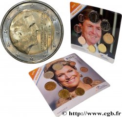 NETHERLANDS LOT DE 8 PIÈCES EURO (1 Cent - 2 Euro Willem-Alexander) 2015 