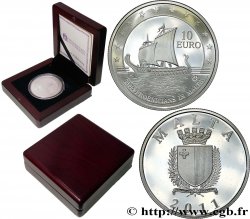 MALTA Belle Épreuve 10 Euro EUROPA STAR - LES PHÉNICIENS A MALTE 2011 Utrecht