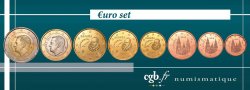 ESPAGNE LOT DE 8 PIÈCES EURO (1 Cent - 2 Euro Felipe VI) 2016 Madrid