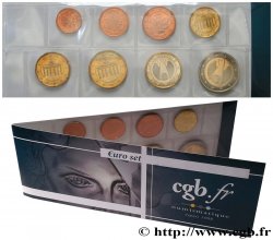 GERMANY LOT DE 8 PIÈCES EURO (1 Cent - 2 Euro Aigle héraldique) 2003 Karlsruhe G