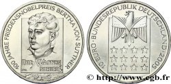 DEUTSCHLAND Belle épreuve 10 Euro CENTENAIRE DU PRIX NOBEL DE LA PAIX - BERTHA VON SUTTNER 2005 Stuttgart F