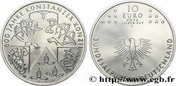 DEUTSCHLAND Belle épreuve 10 Euro CONCILE DE CONSTANCE 2014 Stuttgart F