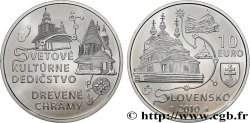 SLOVACCHIA 10 Euro LES EGLISES EN BOIS DES CARPATES 2010 Kremnica