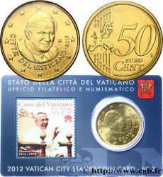 VATICAN Coin-Card (n°2) 50 Cent CENTENAIRE DE LA NAISSANCE DE JEAN-PAUL Ier (+ timbre)
 2012 Rome