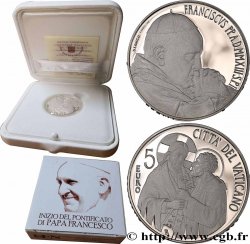 VATICAN Belle Épreuve 5 Euro Première année du Pontificat du Pape François 2013 BE