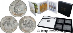 FRANCE Lot 12 x 10 Euro “LES VALEURS DE LA REPUBLIQUE par SEMPÉ” + coffret Monnaie de Paris 2014 Pessac