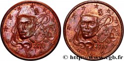 FRANCE 1 Cent Euro biface - double face Marianne 2010 