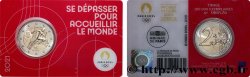 FRANCE Coin-Card 2 Euro JO PARIS 2024 - blister ROUGE 2021 Pessac