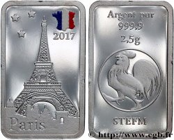 FRANCE Lingotin 2,5g Argent 2017 SPL