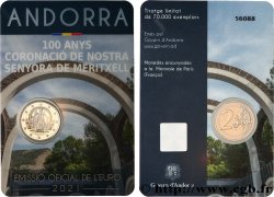 ANDORRE (PRINCIPAUTÉ) Coin-card 2 Euro - Commémorations diverses / Religion 2021 