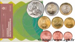 SAN MARINO SÉRIE Euro BRILLANT UNIVERSEL - 9 pièces avec 5 euros argent 2021 Rome