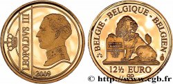 BELGIO Belle Épreuve 12 Euro 1/2 175e ANNIVERSAIRE DE LA DYNASTIE ROYALE BELGE - LEOPOLD III 2009 Bruxelles