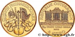 INVESTMENT GOLD 1/25 Oz - 4 Euro LE PHILARMONIQUE DE VIENNE 2023 Vienne