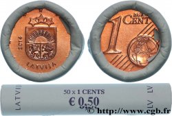 LATVIA Rouleau 50 x 1 Cent Armoiries 2014 