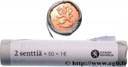 FINLANDE Rouleau 50 x 2 Cent LION HÉRALDIQUE 2012 Vanda