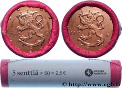 FINNLAND Rouleau 50 x 5 Cent LION HÉRALDIQUE 2012 Vanda