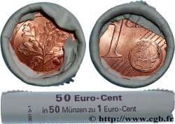 DEUTSCHLAND Rouleau 50 x 1 Cent RAMEAU DE CHÊNE 2010 Hambourg J