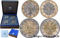 FRANCE Coffret BELLE EPREUVE Quadriptyque 1 et 2 euro  2021-2022 Pessac