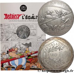FRANCIA 10 EURO ASTÉRIX ET LES VALEURS DE LA RÉPUBLIQUE - Égalité RAMEURS 2015 Pessac Pessac