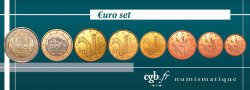 ANDORRA LOT DE 8 PIÈCES EURO (1, 2 5, 10, 20, 50 Cent - 1 et 2 Euro) 2014 Madrid
