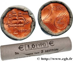 GRÈCE Rouleau 50 x 2 Cent CORVETTE 2005 Athènes