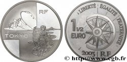 FRANCE Belle Épreuve 1 Euro 1/2 VOL PARIS-TOKYO 2003 Proof set