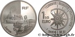 FRANCIA Belle Épreuve 1 Euro 1/2 MESSAGERIES MARITIMES 2004  