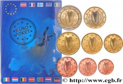 IRLANDA LOT DE 8 PIÈCES EURO (1 Cent - 2 Euro Harpe) 2003 MS
