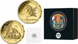 FRANCE BELLE EPREUVE 50 Euro (or 1/4 oz) HISTOIRE DE L’INDÉPENDANCE DES USA - LIBERTAS AMERICANA 2023 Pessac - Monnaie de Paris