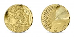 FRANCIA BELLE EPREUVE 5 Euro (or) JEAN DE LA FONTAINE 2021 Pessac - Monnaie de Paris Pessac - Monnaie de Paris