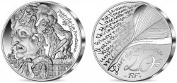 FRANCE BELLE EPREUVE 20 Euro JEAN DE LA FONTAINE 2021 Pessac - Monnaie de Paris