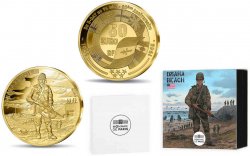 FRANKREICH BELLE EPREUVE 50 Euro (or 1/4 oz) OMAHA BEACH 2024 Pessac - Monnaie de Paris