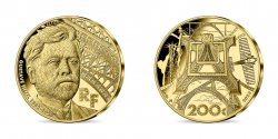 FRANCIA BELLE EPREUVE 200 Euro (or 1 oz) GUSTAVE EIFFEL 2023 Pessac - Monnaie de Paris