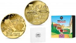 FRANCIA BELLE EPREUVE 50 Euro (or 1/4 Oz)  ASTÉRIX AUX JEUX OLYMPIQUES 2024 Pessac - Monnaie de Paris