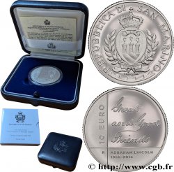 SAINT-MARIN Belle Epreuve 10 Euro ABRAHAM LINCOLN 2015 Saint-Marin