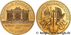 INVESTMENT GOLD 1/4 Oz - 25 Euro LE PHILARMONIQUE DE VIENNE 2016 Vienne