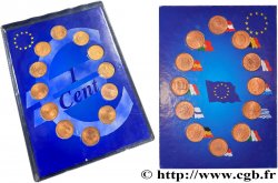 BANQUE CENTRALE EUROPEENNE Lot 12 pièces de 1 cent  1999-2002  