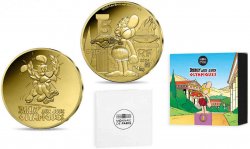 FRANKREICH BELLE EPREUVE 5 Euro (or)  ASTÉRIX AUX JEUX OLYMPIQUES 2024 Pessac - Monnaie de Paris