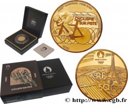 FRANCIA BELLE EPREUVE 50 Euro (or 1/4 Oz) CYCLISME SUR PISTE 2022 Pessac - Monnaie de Paris