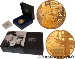 FRANCE BELLE EPREUVE 50 Euro (or 1/4 Oz) CHARLES DE GAULLE & WINSTON CHURCHILL 2021 Pessac - Monnaie de Paris