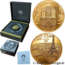 FRANCE BELLE EPREUVE 50 Euro (or 1/4 Oz) NOTRE DAME DE PARIS 2024 Pessac - Monnaie de Paris